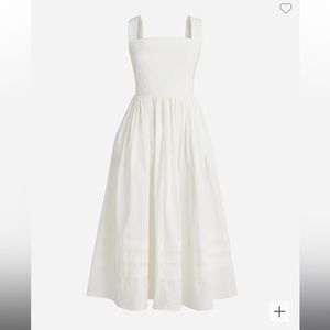 VGUC J.Crew White Apron Dress